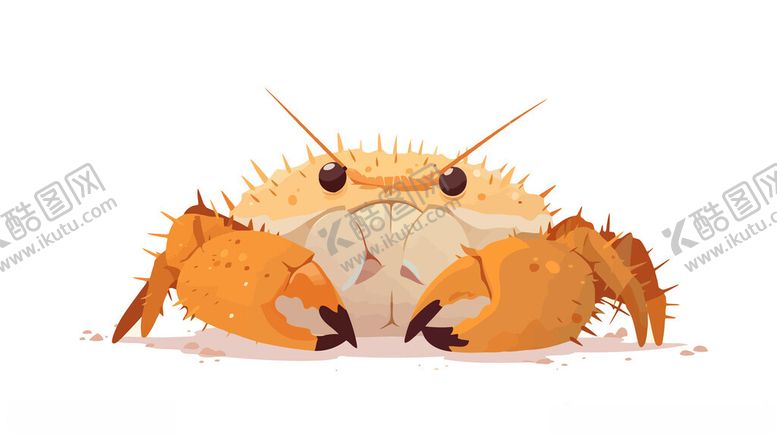 编号：36623101130722435783【酷图网】源文件下载-插画大闸蟹