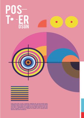 创意几何海报图案