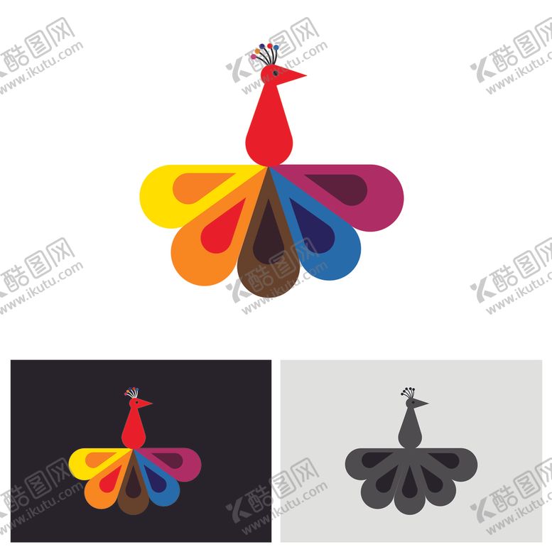 编号：18741609172206063738【酷图网】源文件下载-孔雀logo