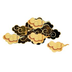 金色祥云中国风png