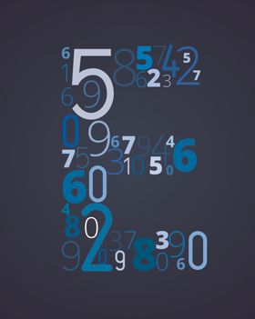 蓝色字体科技艺术字设计金星素材