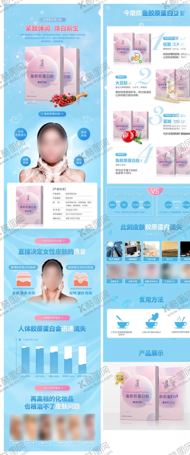 编号：76480203171318245418【酷图网】源文件下载-鱼胶原蛋白肽食品详情页