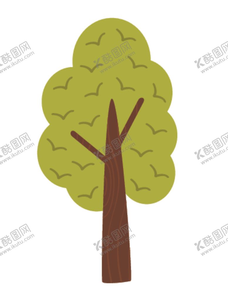 编号：64174110020150431298【酷图网】源文件下载-小清新卡通植物树木
