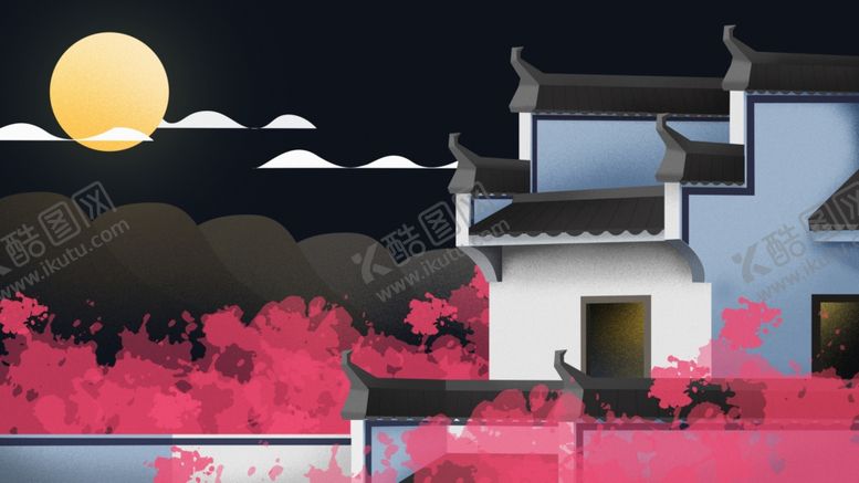 编号：92442909250222491300【酷图网】源文件下载-古典插画建筑