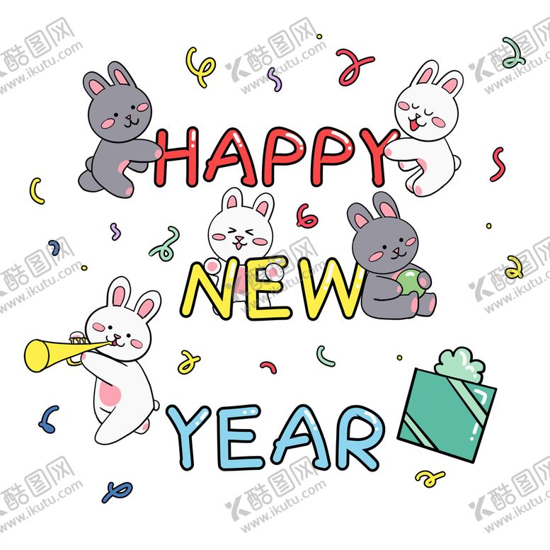 编号：02963809152119219483【酷图网】源文件下载-兔年生日