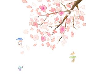 水墨传统国风花朵