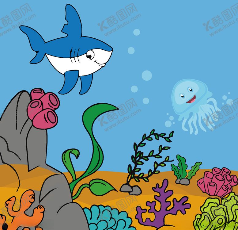 编号：79092110112308424222【酷图网】源文件下载-海底世界色彩搭配