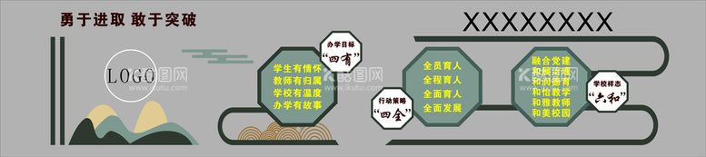 编号：87107612031733599828【酷图网】源文件下载-校园文化背景墙