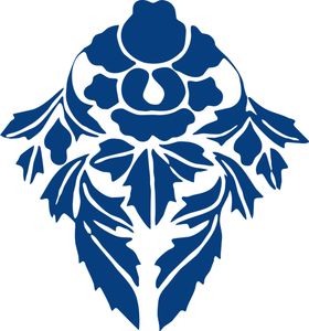 青花瓷图案色鸟古董中国古典
