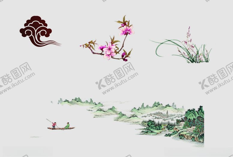 编号：54846810281316439581【酷图网】源文件下载-山水花卉