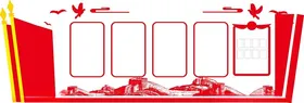 党建文化墙设长廊