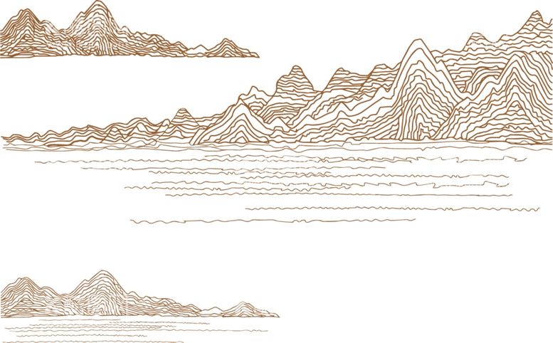 编号：11009403100700595275【酷图网】源文件下载-手绘群山