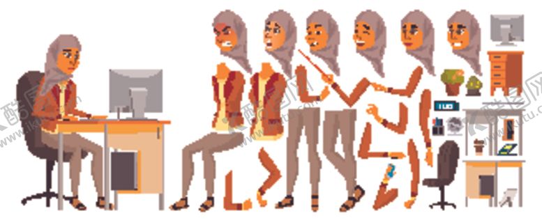 编号：10111909210016225046【酷图网】源文件下载-人物插画