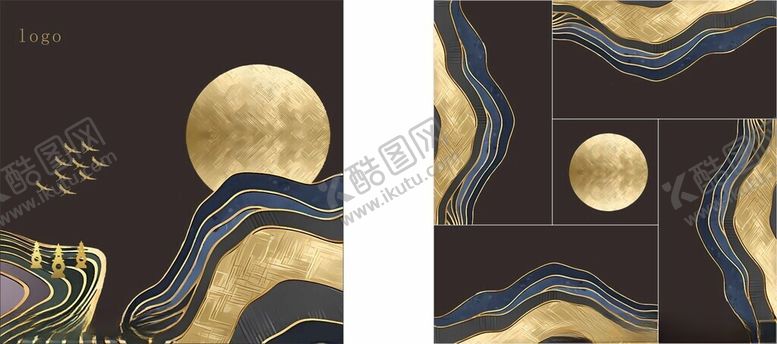 编号：54644202131104274588【酷图网】源文件下载-高端月饼包装金色月亮
