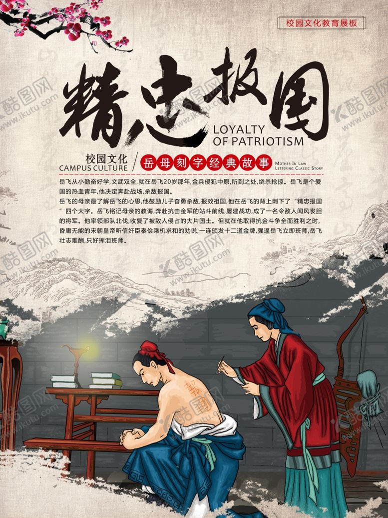 编号：96575909190655225472【酷图网】源文件下载-精忠报国