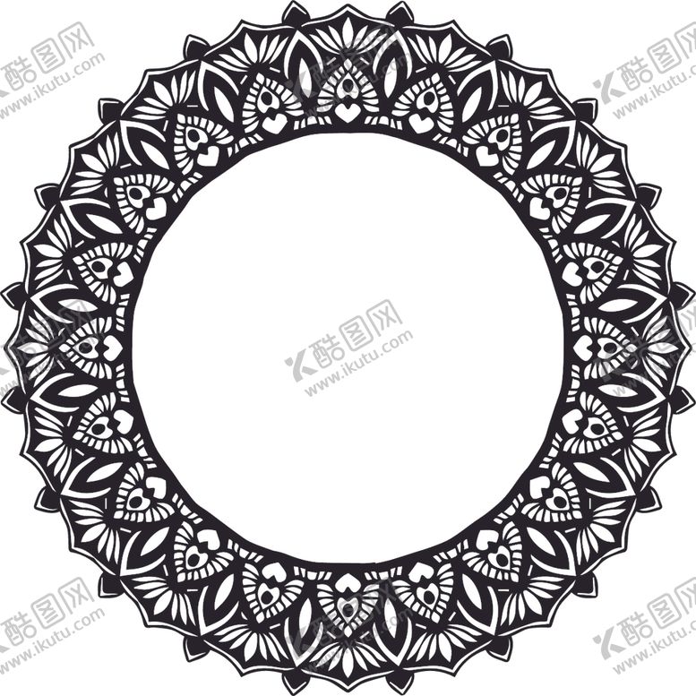 编号：96844410012342075210【酷图网】源文件下载-曼陀罗花纹