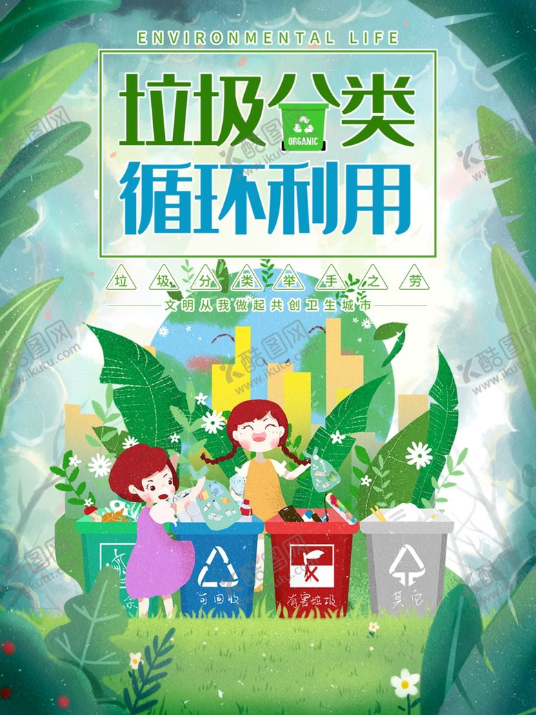 编号：64252609230811463947【酷图网】源文件下载-垃圾分类