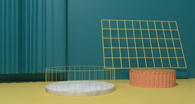 C4D 渲染 立體 背景