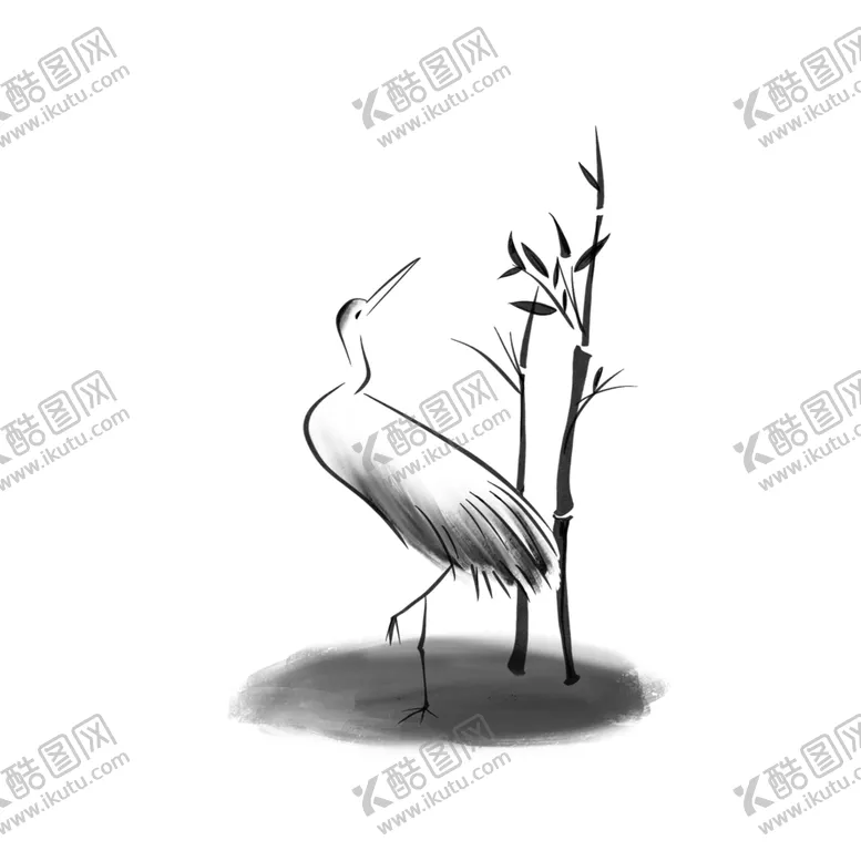 编号：21714604141251402788【酷图网】源文件下载-仙鹤元素