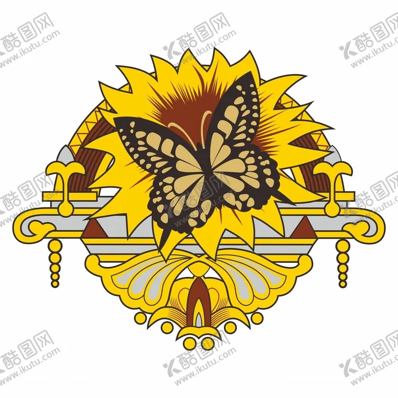 编号：21997902270301283964【酷图网】源文件下载-缝纫机机头花