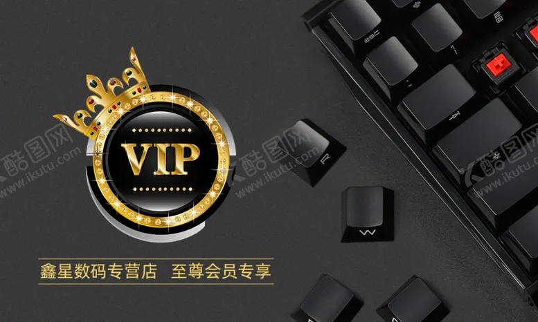 编号：46915803301101544186【酷图网】源文件下载-键盘会员卡