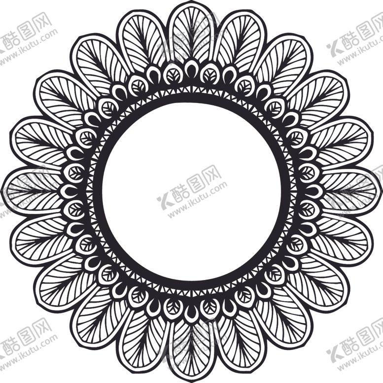 编号：54691009171548489785【酷图网】源文件下载-曼陀罗花纹