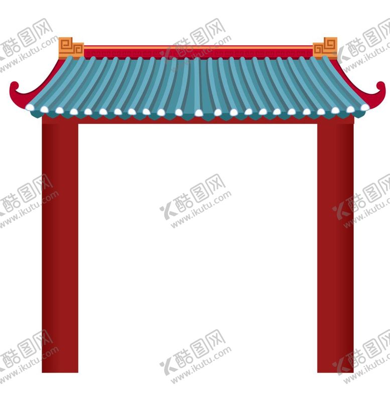 编号：36538612060724517684【酷图网】源文件下载-中国风古典屋檐边框