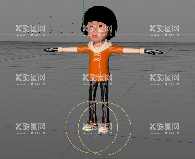 编号：97512310101207479071【酷图网】源文件下载-C4D模型卡通人物