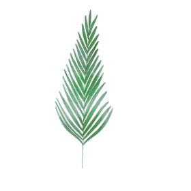 绿色水彩植物树叶