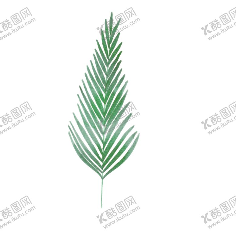编号：89700910171455229668【酷图网】源文件下载-绿色水彩植物树叶