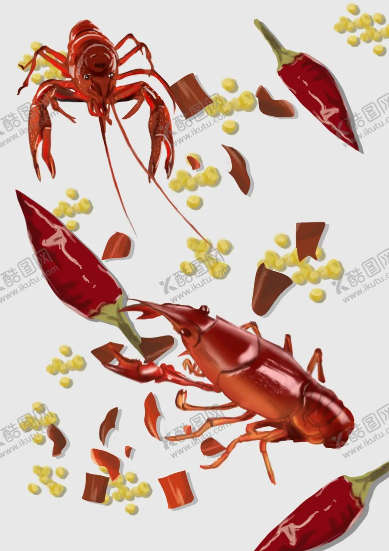编号：67467106280259563819【酷图网】源文件下载-美食麻辣小龙虾