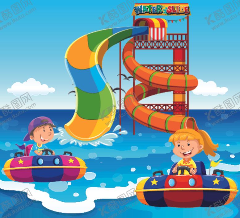 编号：34086810291841325117【酷图网】源文件下载-卡通夏天儿童