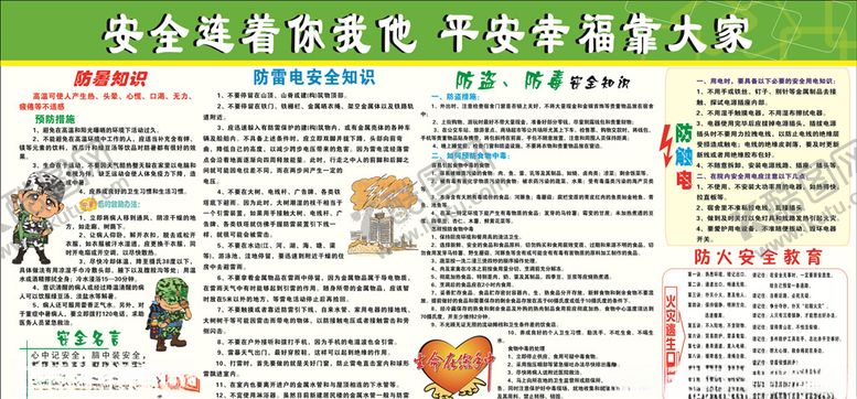 编号：81634610151047122196【酷图网】源文件下载-安全展板