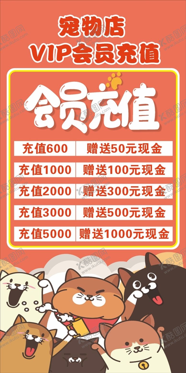 编号：71985012100752117392【酷图网】源文件下载-宠物店会员充值