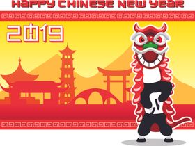 新年海报中国风高端整套鼠