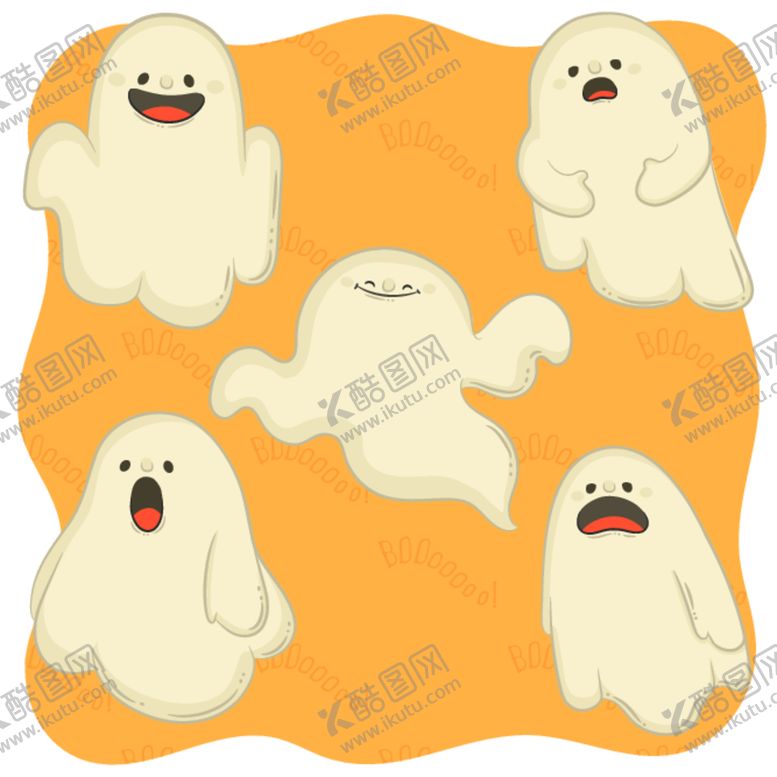 编号：45094612150037541808【酷图网】源文件下载-卡通幽灵