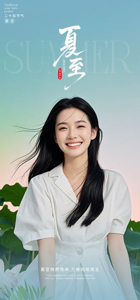 医美美容海报夏至节气高级