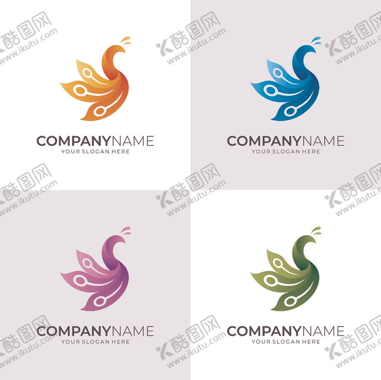 编号：72272209280559581400【酷图网】源文件下载-孔雀logo