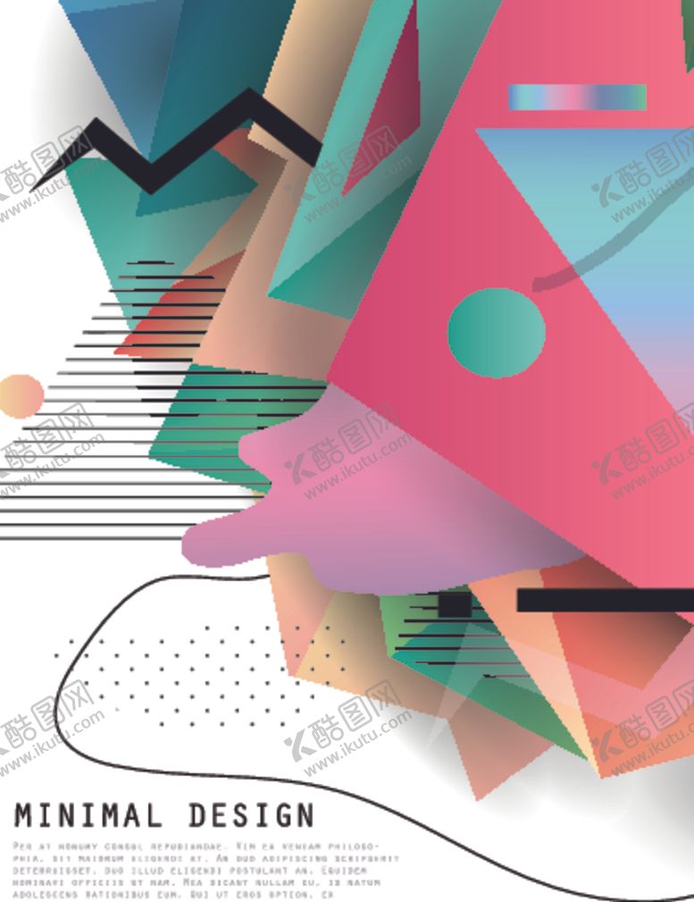 编号：87027409301927337659【酷图网】源文件下载-抽象色彩拼接海报