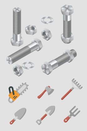 AI矢量工具螺丝