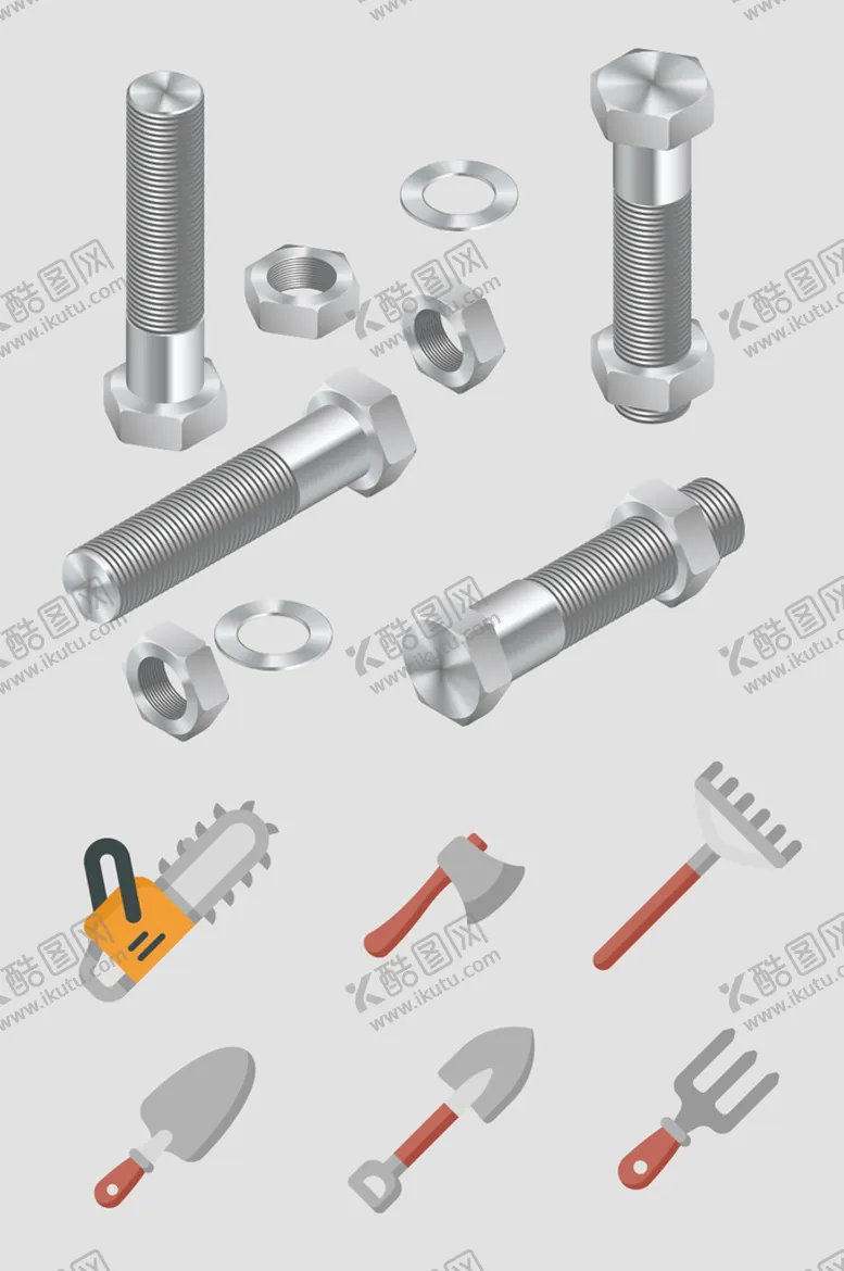 编号：32801410071450059463【酷图网】源文件下载-AI矢量工具螺丝