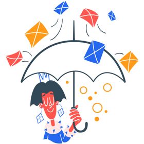 卡通系列插画图片购物办公电脑科技产品