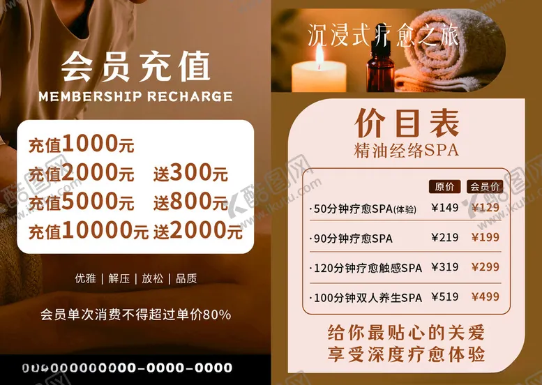 编号：26771605250032297074【酷图网】源文件下载-会员充值价目表展示