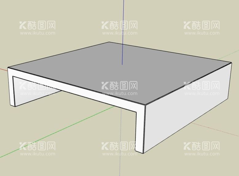 编号：89361112010119042300【酷图网】源文件下载-草图大师家装模型桌子