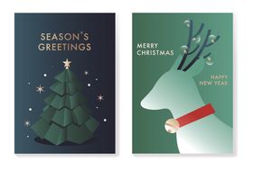 圣诞贺卡设计图案展示