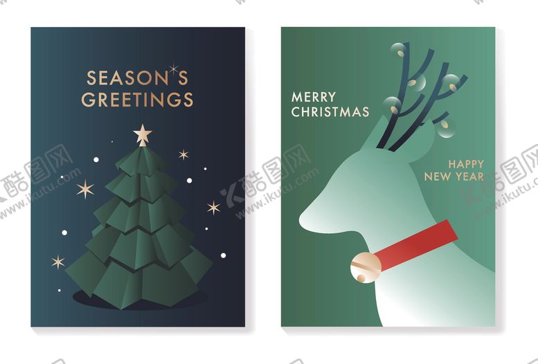 编号：89801411250142219469【酷图网】源文件下载-圣诞贺卡设计图案展示