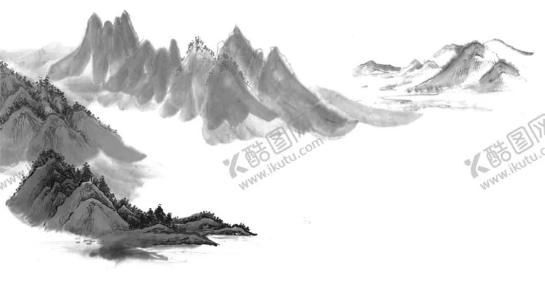 编号：42488406270401569838【酷图网】源文件下载-中国风山水水墨画