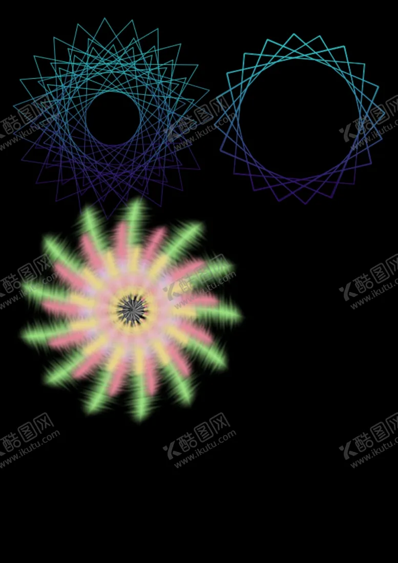 编号：77153806261302284903【酷图网】源文件下载-抽象几何旋转魔轮