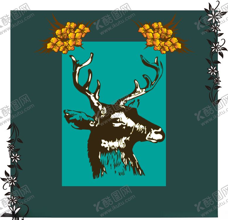 编号：58285909212200224773【酷图网】源文件下载-圣诞麋鹿