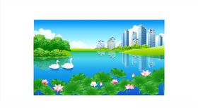 夏季风景椰树